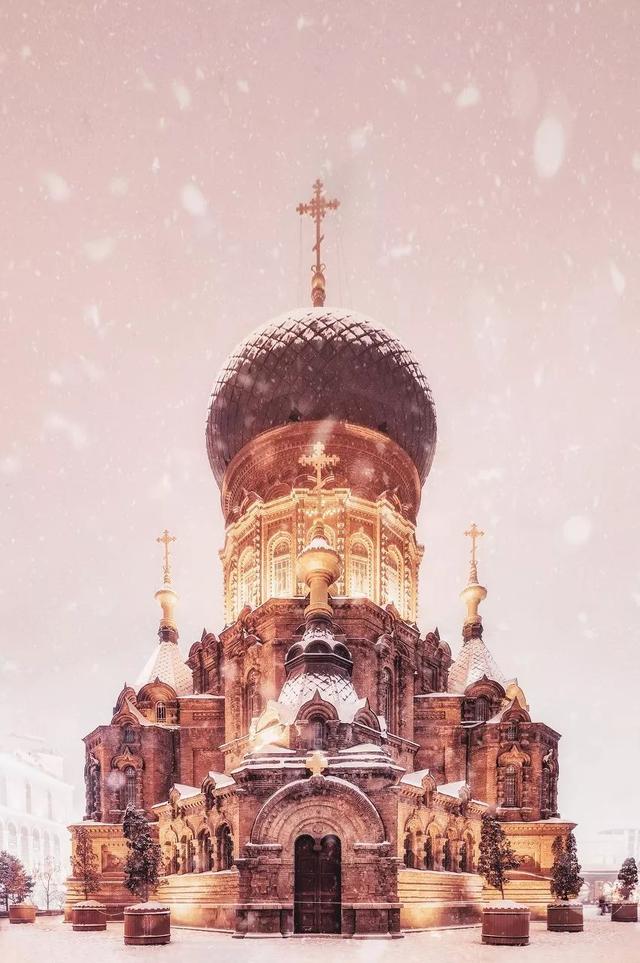 哈尔滨,她下雪了